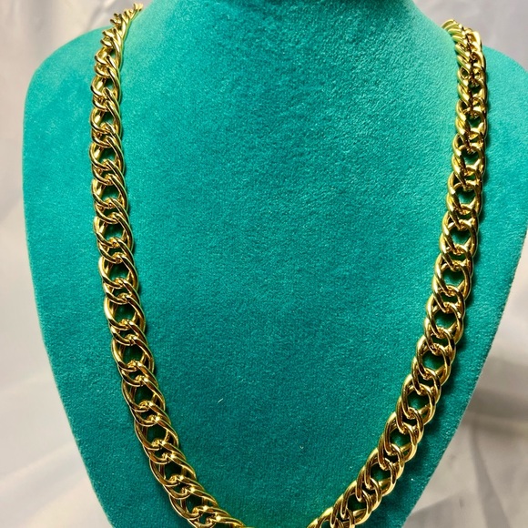 Kenneth Jay Lane Jewelry - Vintage Kenneth Jay Lane (KJL) Chain Gold-tone Necklace 30” long